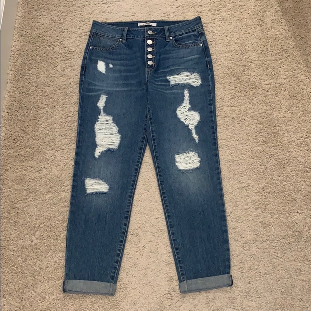 Charlotte Russe destroyed denim size 4